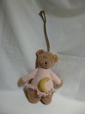 Steiff 236785 Spieluhr Bär mit Mond Plüsch Stofftier ca.22 cm Braun/Rosa