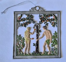 Zinnrelief zinnbild jugendstil - zinnrelief,