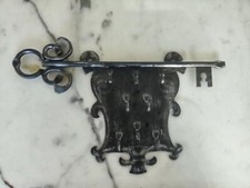 Midcentury Schlüsselbrett aus Schmiedeeisen (E3)