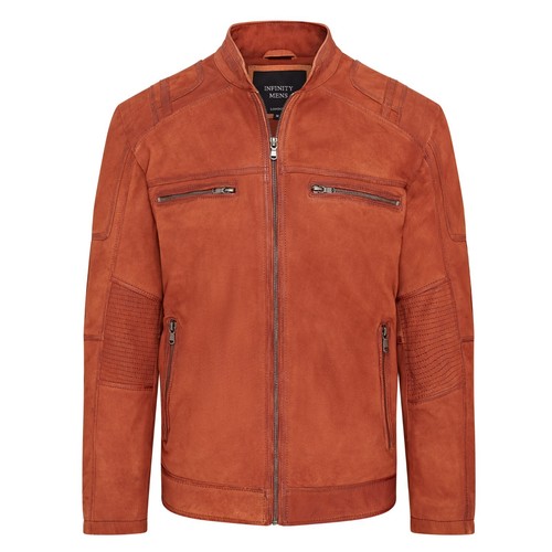 Herren hellbraun biker - herren,