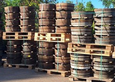 Eichen Weinfass 1/4 Blumenkübel Miniteich Holzkübel Wasserlauf für Teichpflanzen