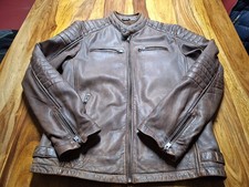 Tom Tailor Herren echt Lederjacke Gr.52 L wie neu Biker Jacke Leder NP 249.-