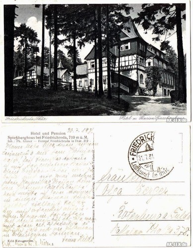 Ansichtskarte friedrichroda - ansichtskarte,