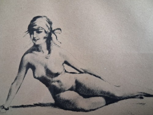 Weiblicher akt nude art deco - akt,