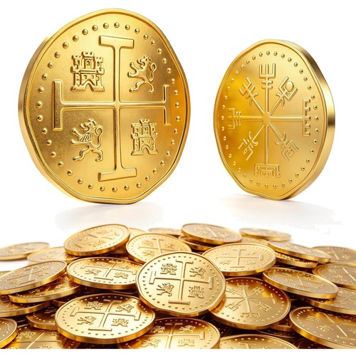 Piratenmünzen set gold - set, 30