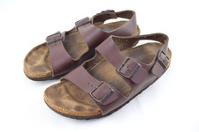 Birkenstock Milano Braun EU 42 schmale Weite Sandalen Hausschuh gebraucht