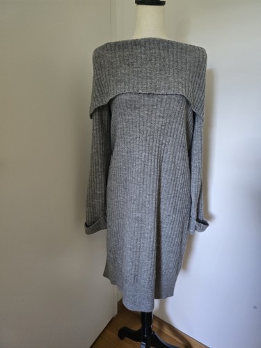 Yessica strickkleid grau - l, –