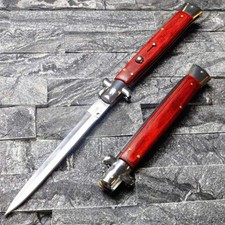 Klappmesser 22.5cm großes Einhandmesser mit Holzgriff Scharfes Taschenmesser DHL