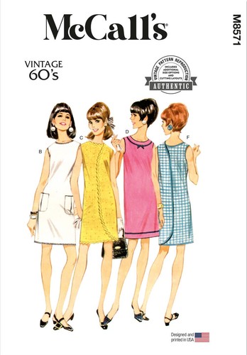 Schnittmuster shiftkleid 60er - schnittmuster,