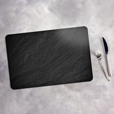 Tischset Platzdeckchen Platzset Untersetzer 45x30 Abwaschbar schwarze Stein