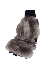 Autositzauflage / Sitzbezug für alle PKW Lammfell - Universell - grau