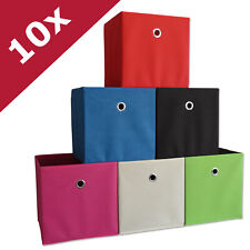 10er Set Faltbox Klappbox Aufbewahrungsbox Boxas