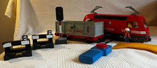 Playmobil 4010 RC Train Güterzug mit Schienen, Ampel und 2x Prellbock