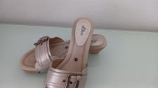 S.oliver Schuhe Holz Sandalen Gr. 38 Golden Beige Damen Sommer Schuhe