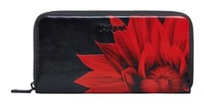 Desigual Mone Flowerina Fiona Long Wallet Geldbörse Black schwarz rot Neu