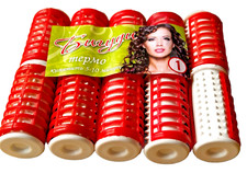 10er-Set Thermolockenwickler Termobigudi Thermo Haar Wickler Bigudi 2,5 cm