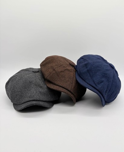 Vintage newsboy cap aus wolle - aus,