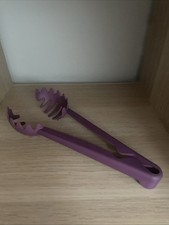 Tupperware Haushaltshelfer Nudelzange Zange Nudeln Lila Neu
