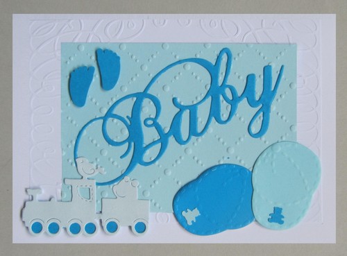 Karte zur geburt taufe baby - zur,