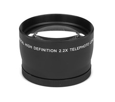 2.2x - 58mm HD Tele Vorsatzlinse Echtglas Marken Optik Vorsatz Linse Objektiv