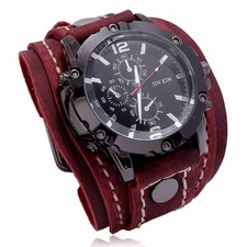 Männer Punk Manschette Uhr