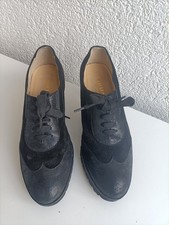 Brunate Schuhe Pumps Absatzschuhe Schnürschuhe Damen Leder Schwarz Gr.39 