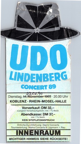 Udo lindenberg ticket - udo,