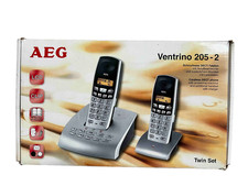 AEG Ventrino 205-2 schnurloses Telefon 2er Set DECT-Telefon OVP Anleitung