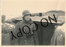 Foto WK2 Frankreich Westwall Grenze Schutzwall Soldaten Bunker 1939/40  X100