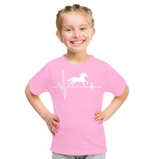 Kinder T-Shirt Pferde Motiv Lebensgefühl Größe 86 - 164 Mädchen Jungen Geschenk 