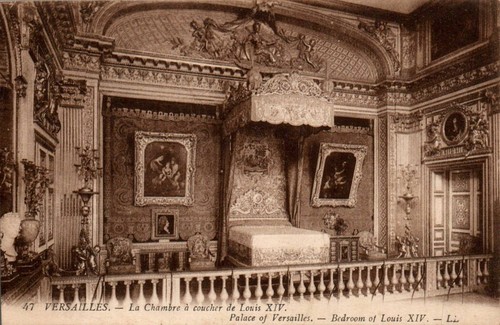 Cpa versailles la chambre - -,
