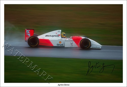 Ayrton senna signiert - senna,