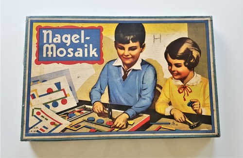 Altes spiel nagel mosaik - mosaik, in