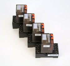 4x Schrack Relais MT321024 mit Sockel ES11X – geprüft und funktionsfähig