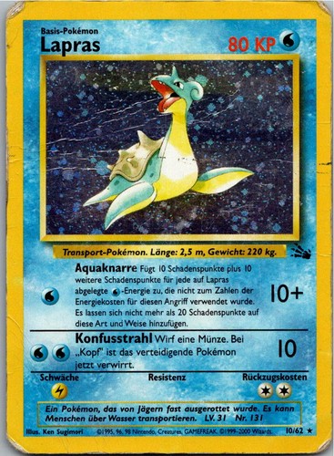 Lapras fossil holo - lapras,