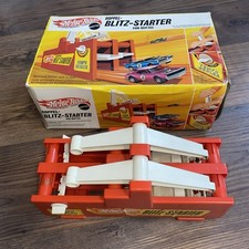 Hot Wheels Doppel-Blitz-Starter Set Heisse Räder Mattel 1970er mit OVP