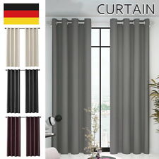 2er Set Vorhänge blickdicht mit Ösen Thermogardine Gardine Verdunklung Vorhang