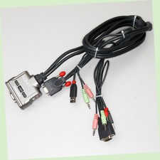 KVM Switch Lindy 32797 Monitorumschalter 2 PCs an 1 Monitor VGA USB Audio 