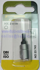 PROXXON AUSWAHL Innensechskant Einsatz HX2-HX8 kurz 33mm Antrieb 6,3mm (1/4")