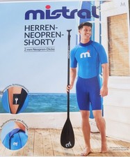 Herren Neoprenanzug Shorty Größe M blau Schlüsseltasche integriert Neu in OVP 