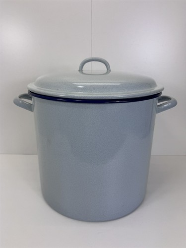 Vintage alter wecktopf emaille - wecktopf,