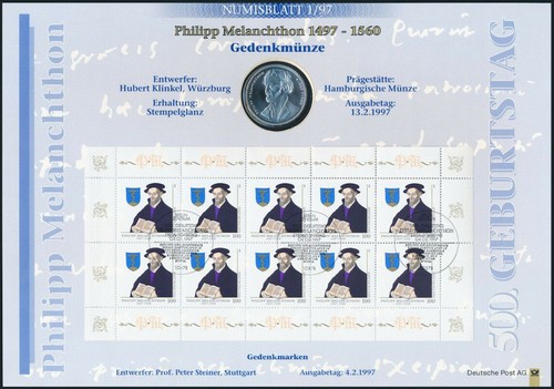 Bund numisblatt 1997 10 - 1/1997, dm