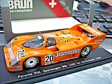 PORSCHE 956 Gr. C WM Hockenheim 1985 #20 Berger Brun Jägermeister SP Spark 1:43