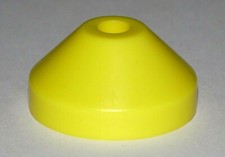 Single Puck / Gelb / Konisch / 7" Vinyl / Kegelförmig / Mittelstück / Adapter