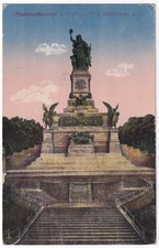 AK  Rüdesheim, Nationaldenkmal am Niederwald, aus 1930, gelaufen