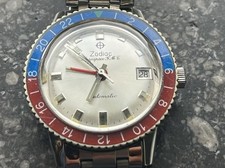 Zodiac Aerospace GMT Vintage Automatic Pepsi Bezel, Full Set, OVP, Booklets TOP