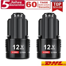 1/2X BAT411 Akku Für Bosch GBA 12V 4.0Ah Li-ion GSR GDR GSA BAT412 Ladegerät DHL