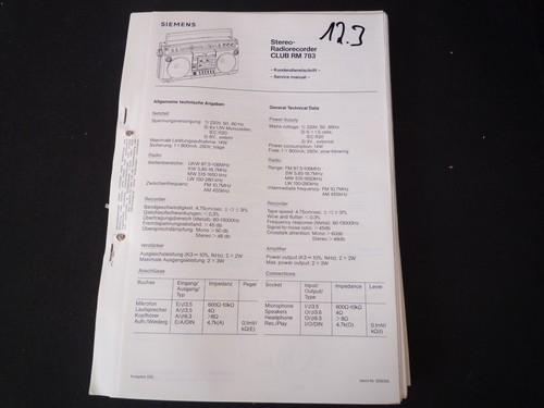 Original service manual - original,