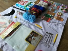 Anfänger Einsteiger Paket Handarbeit Garn Buch Burda Stoff Wolle Häkelnadel TOP