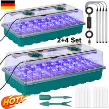 Mini Gewächshaus set Zimmergewächshaus Anzucht Treibhaus mit Pflanzenlampe DHL